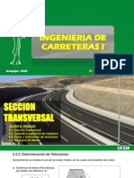 Ingeniería de Carreteras I: Sección Transversal y Diagrama de Masas