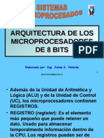 Arquitectura registros microprocesadores 8 bits