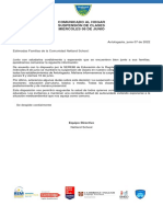 Comunicado Al Hogar - Suspensiã - N de Clases Miã - Rcoles 8 de Junio