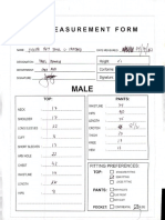 Measurement form template