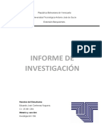 Informe de Investigación