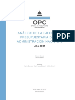 ANALISIS DE LA EJECUCION PRESUPUESTARIA DE LA ADMINISTRACION NACIONAL ANO 2021 v2