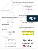 Ecuaciones Diferenciales Método de Variación de Parámetros