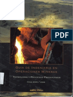Guía de Ingeniería en Operaciones Mineras