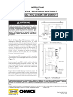 Chance Type M3 Station Switch: Warning