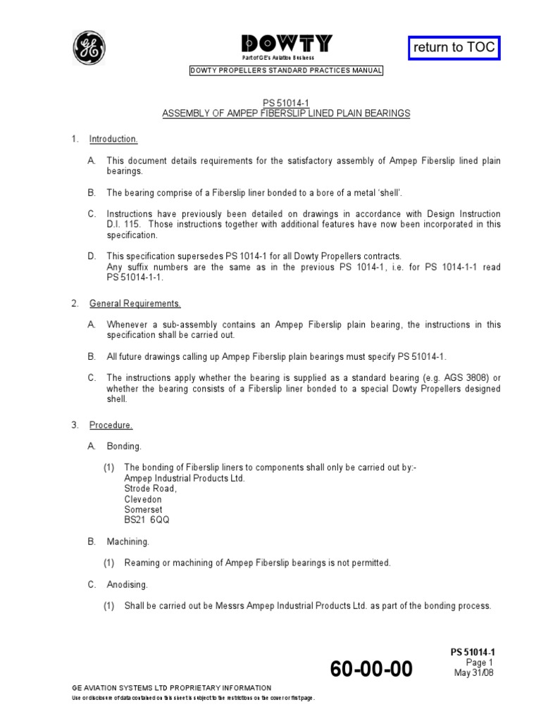 Return To TOC Dowty Propellers Standard Practices Manual PDF