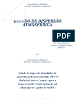 ESTUDO DE DISPERSÃO ATMOSFÉRICA Slides