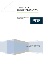 Template Hospital Bylaws 2020