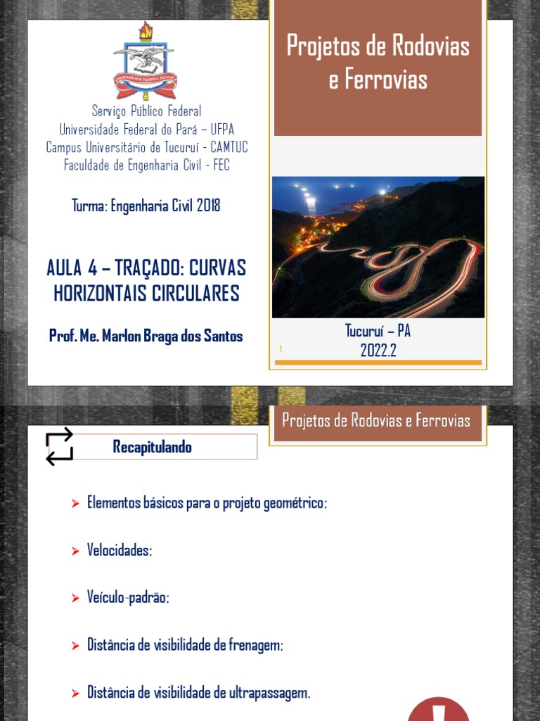 Curvas Horizontais em Engenharia | PDF | Curva | Geometria