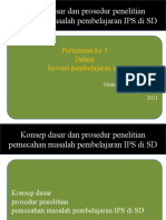 Konsep Dasar Dan Prosedur Penelitian Pemecahan Masalah Pembelajaran IPS Di SD