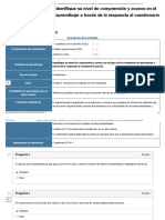 Examen - (AAB02) Cuestionario 1 - Identifique Su Nivel de Comprensión y Avance en El Logro de Su Resultado de Aprendizaje A Través de La Respuesta Al Cuestionario Parcial