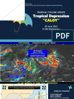 PAGASA Tropical Cyclone Update on TD Caloy