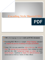 Cacading Style Sheets (CSS)