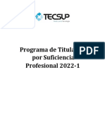 DOCENTES Y CURSOS - Programa de Titulación Por Suficiencia 2022-1-Final
