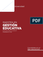 Maestría en Gestión educativa