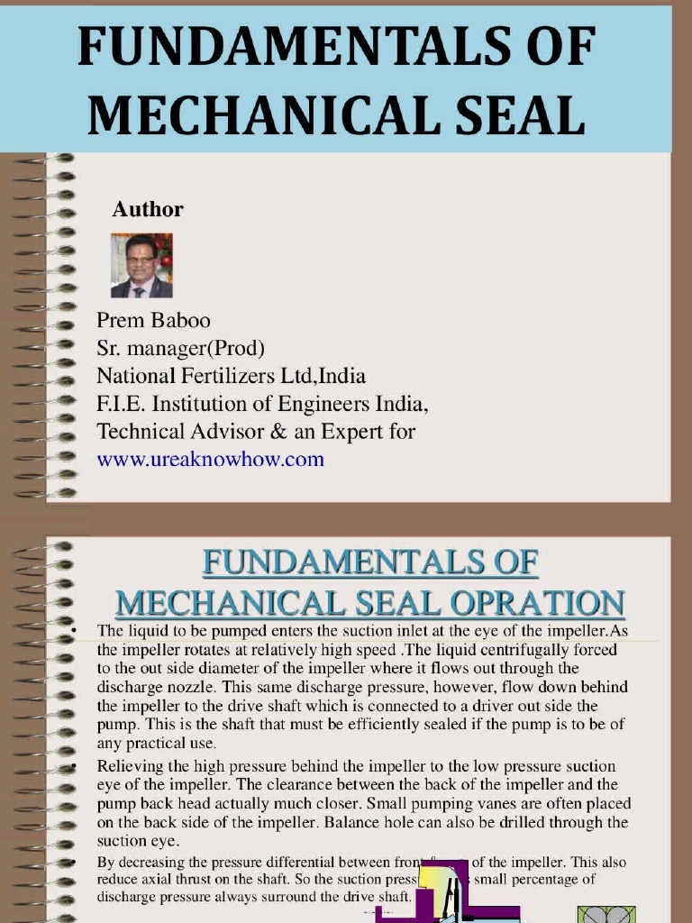 Fundamental of Mechanical Seal | PDF