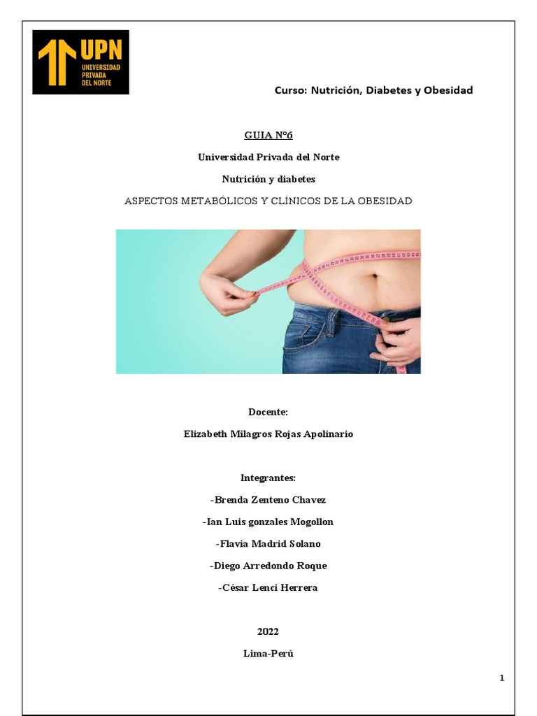 Nutrición y Manejo de Obesidad en Diabetes | PDF | Obesidad | Alimentos