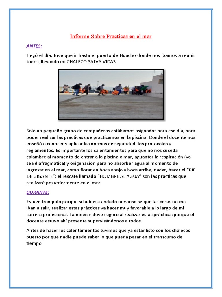 Prácticas de Seguridad en el Mar | PDF | Buceo bajo el agua