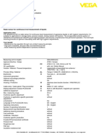 Radar Sensor For Continuous Level Measurement of Liquids Application Area