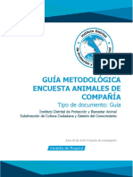 Guía-Metodológica-Censo-Muestral, Encuesta Animales de Compañía