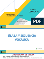 Lenguaje - Semana 02 - Ciclo Semianual - Sílaba y Secuencia Vocálica