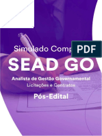 Simulado SEAD GO analista gestão governamental licitações contratos