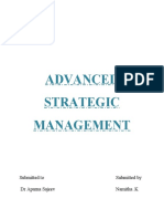 Namitha K Advanced Strategic Management