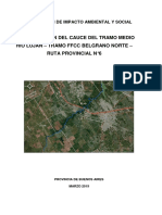 Evaluación de Impacto Ambiental y Social de la Adecuación del Cauce del Tramo Medio Río Luján