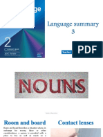 Language Summary 3 - Level 2