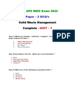 BPSC APS WMO 2022 - UNIT 1 50 MCQ's