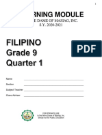 FILIPINO 9 - 1st Quarter