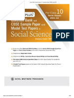 Score Plus Social Science X Question Bank CBSE and MTP