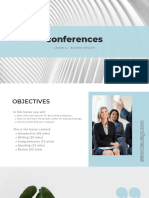 11 Business English - Conferences