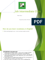 Online English Intermediate Class W3 D1