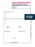 Form Bukti Pelayanan Kerohanian