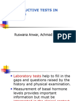 Reproductive Tests in Females