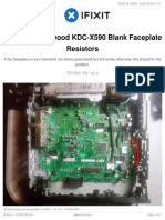Repairing Kenwood KDC-X590 Blank Faceplate Resistors: Written By: Ej e