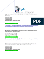 Answers Homework # 20 - Financial Reporting II