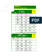 kalender hijriyah taqribi