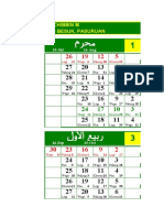 MMER Calendar for Pondo Pesantren Besuk