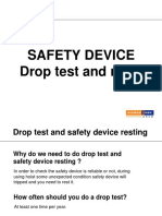 02 Safety Device - Drop Test and Reset