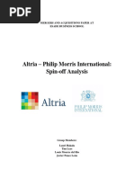 Altria - Philip Morris International