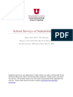 School Surveys of Stakeholder Input