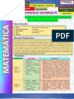 Experiencia de Aprendizaje 4 - Ciclo Vi - 3ero y 4to Grado - Matematica - 00001