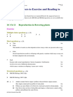 Suggested Answers To Exercise and Reading To Learn: CH 12 Reproduction in Flowering Plants