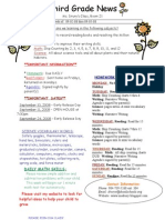 Reading: Writing: Math: Science:: Important Nformation