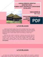 Estetika Bentuk Arsitektural Rumah Adat (Saoraja) Langkanae Di Palopo