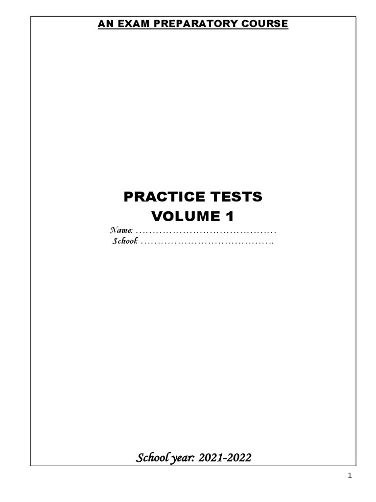 Exam Preparation Practice Test Volume 1 | PDF | World Trade Organization