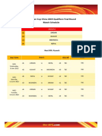 AFC Asian Cup China 2023 Qualifiers Final Round Match Schedule