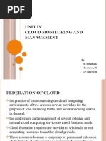 Unit Iv Cloud Monitoring and Management